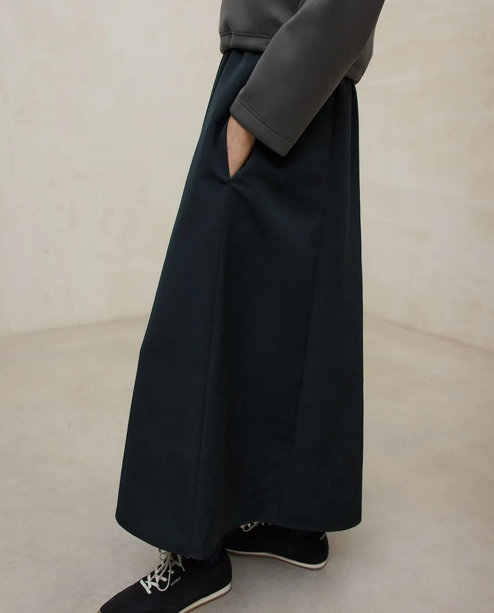 Длинное платье с длинными рукавами и резинкой на талии Ecoalf, зеленый
Длинное платье с длинными рукавами и резинкой на талии Ecoalf, зеленый