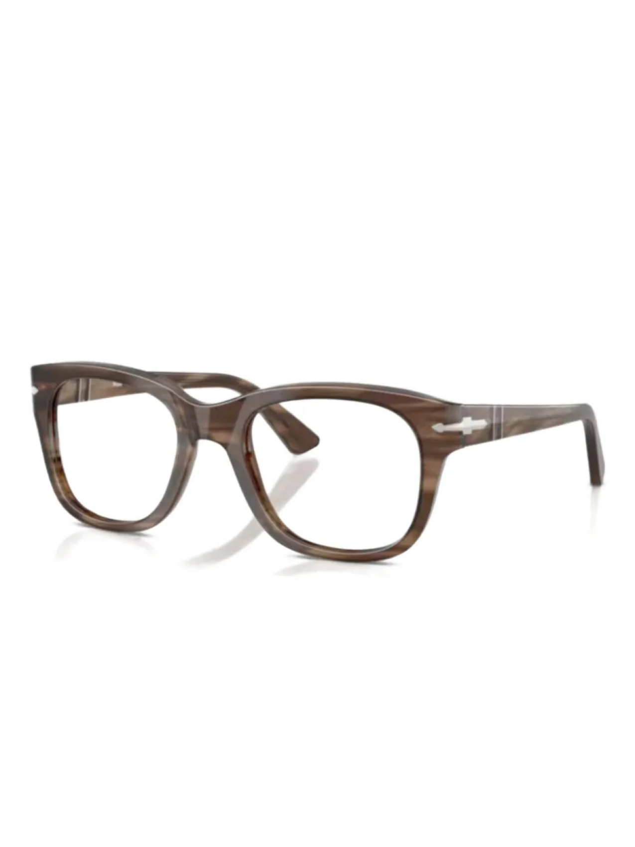 Очки в квадратной оправе Persol, коричневый 
Очки в квадратной оправе Persol, коричневый