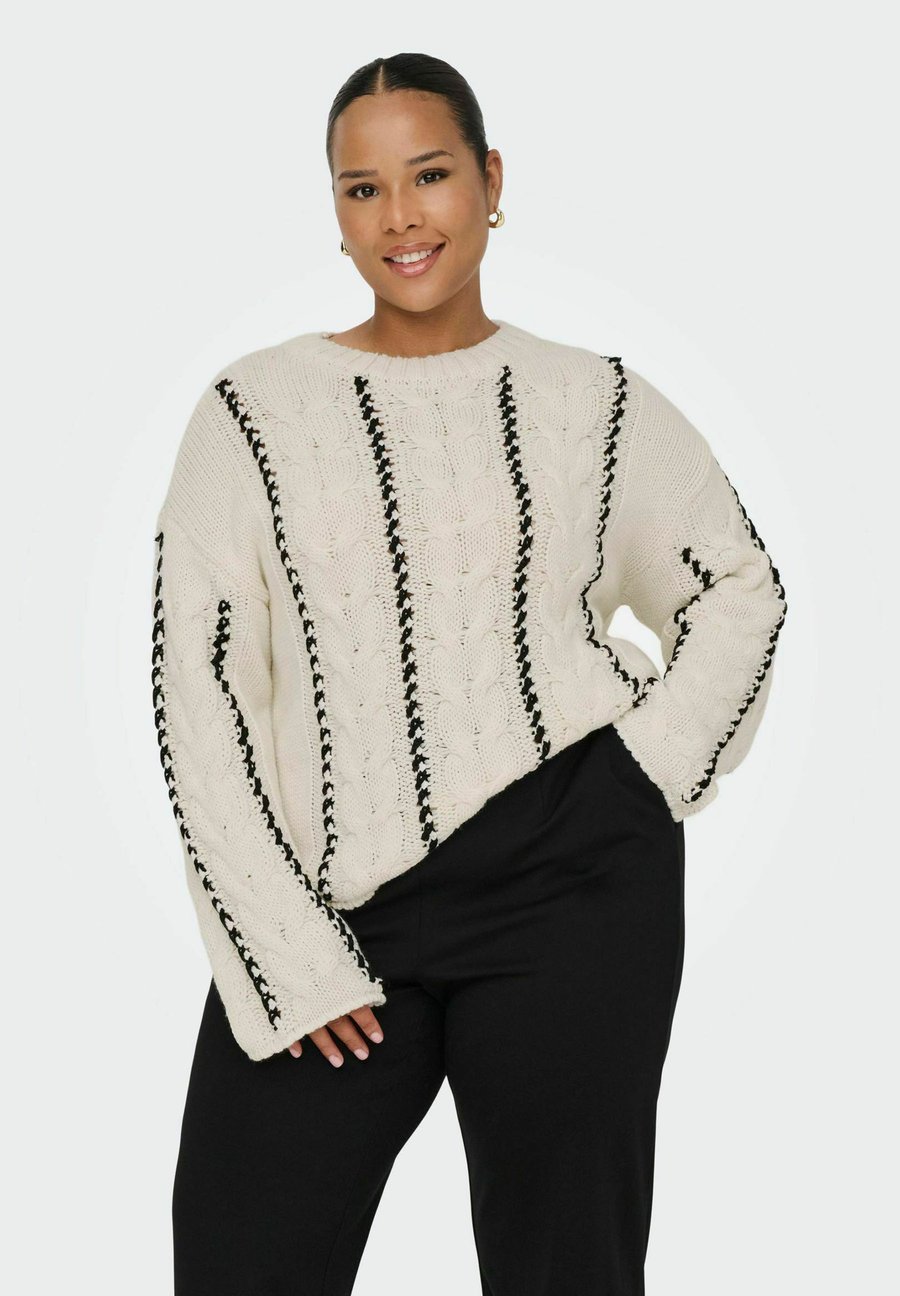 Джемпер ONLY Carmakoma Jumper, Birch/White
Джемпер ONLY Carmakoma Jumper, Birch/White