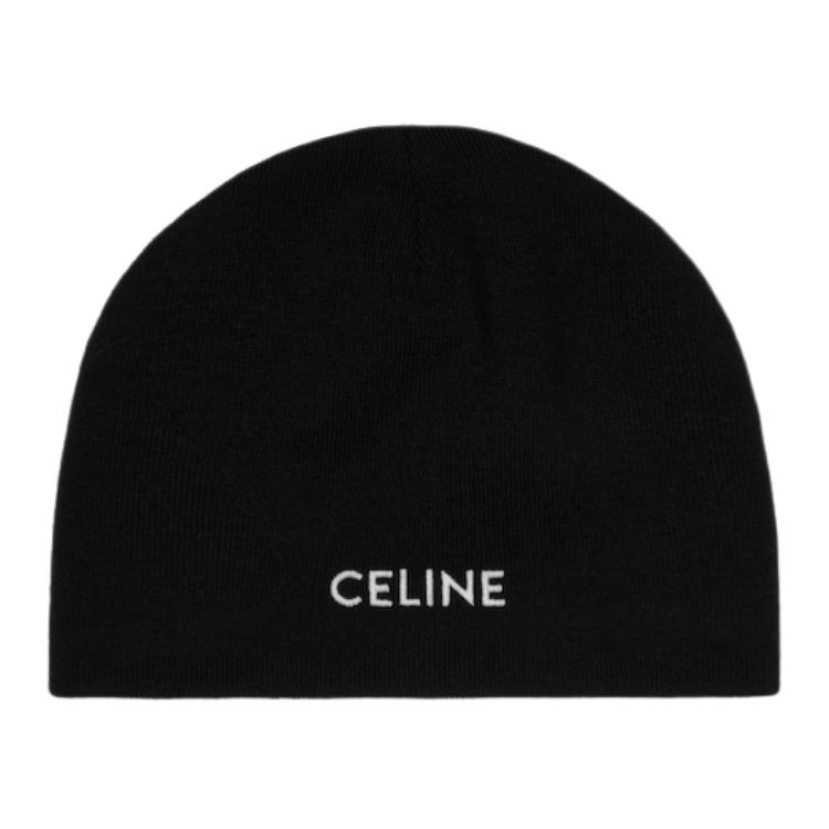 CELINE Шерстяная мужская шапка-бини черная, Black
CELINE Шерстяная мужская шапка-бини черная, Black