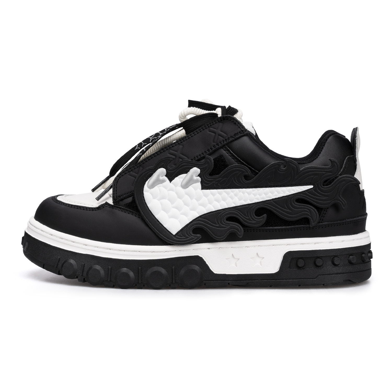 XINYINSU Кроссовки для скейтбординга унисекс низкие черно-белые, цвет Black White
XINYINSU Кроссовки для скейтбординга унисекс низкие черно-белые, цвет Black White