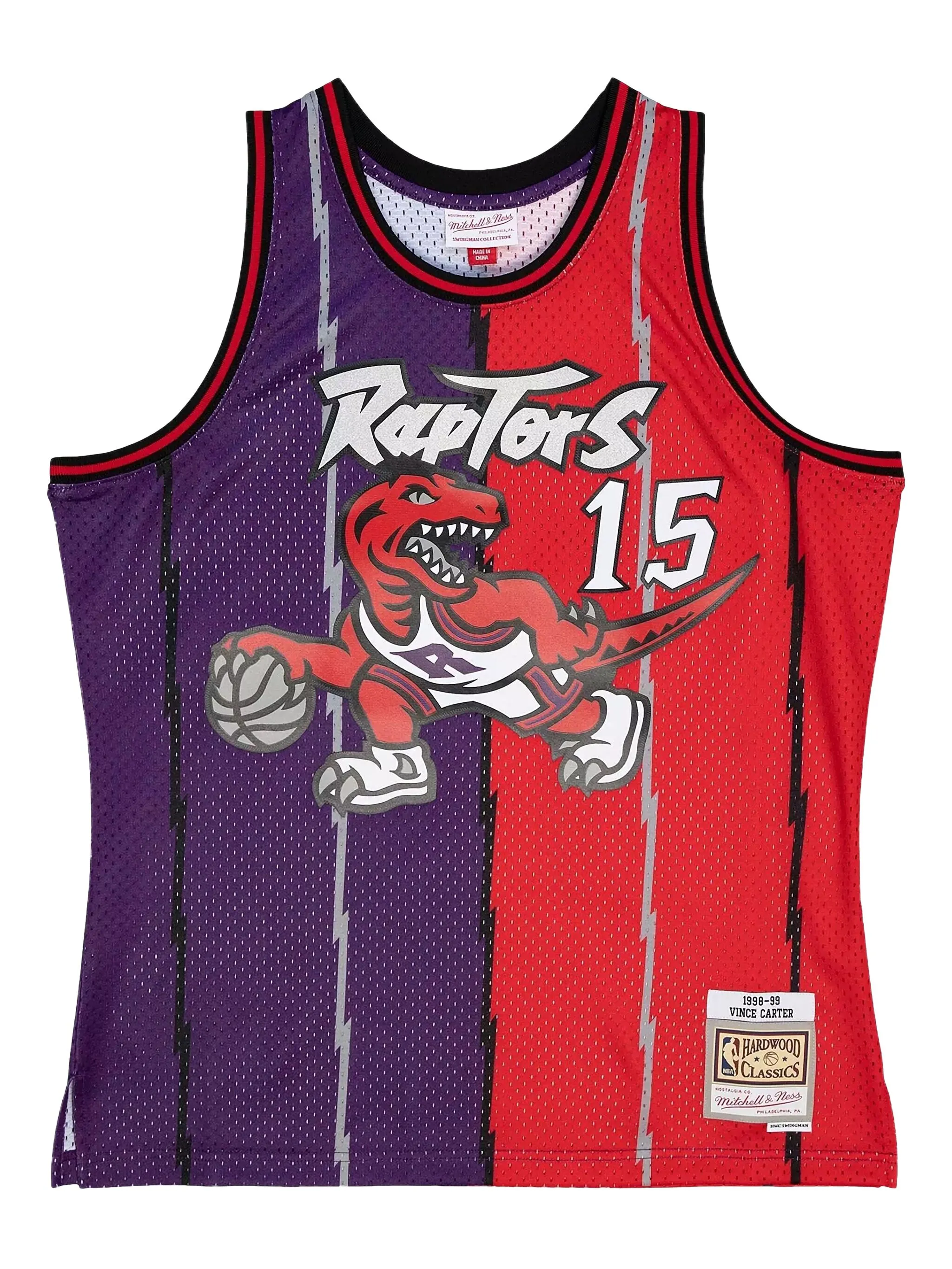 Топ Vince Carter NBA Toronto Raptors 1998 Swingman Mitchell & Ness, фиолетовый
Топ Vince Carter NBA Toronto Raptors 1998 Swingman Mitchell & Ness, фиолетовый