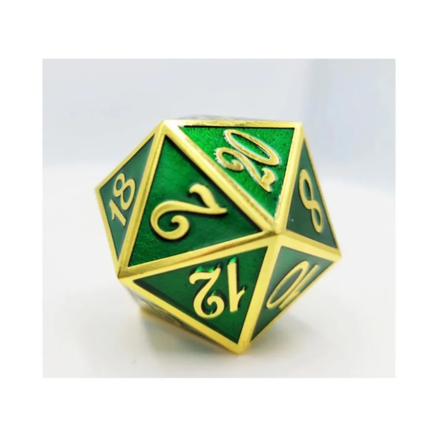 35мм d20 Золото с Изумрудом, Dice Sets - Metal (Foam Brain Games)
35мм d20 Золото с Изумрудом, Dice Sets - Metal (Foam Brain Games)