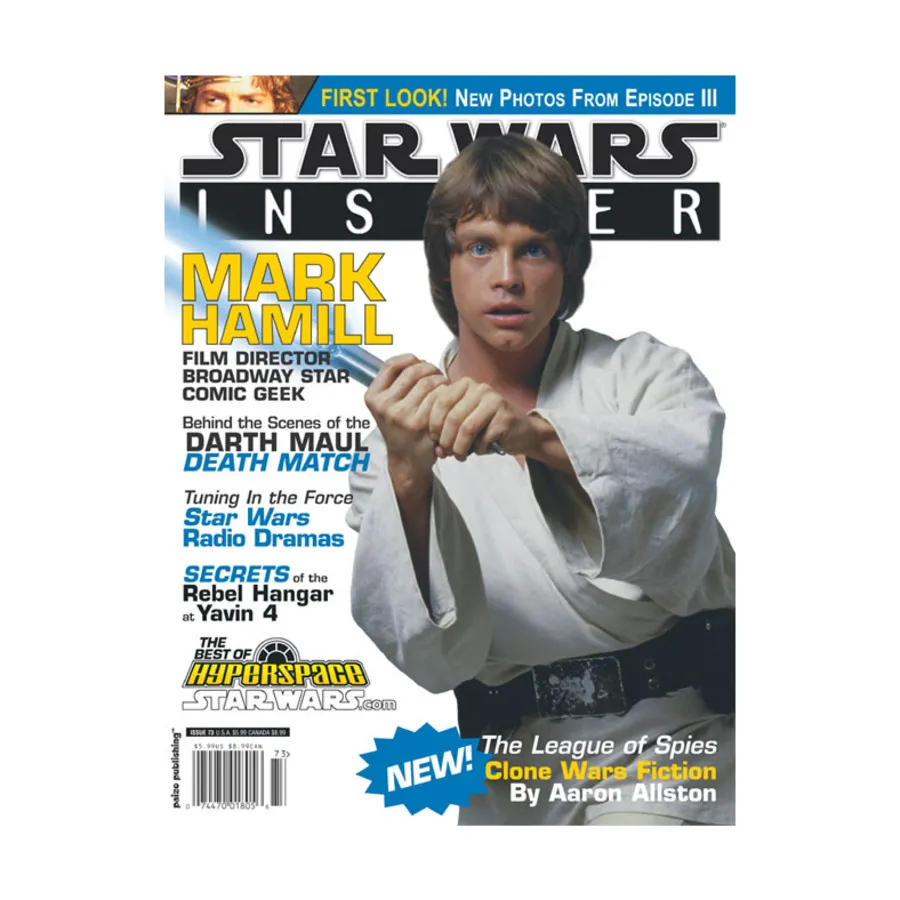 Журнал #73 "Mark Hamill, Darth Maul Death Match", Star Wars Insider #051 - #100 (WOTC)
Журнал #73 "Mark Hamill, Darth Maul Death Match", Star Wars Insider #051 - #100 (WOTC)