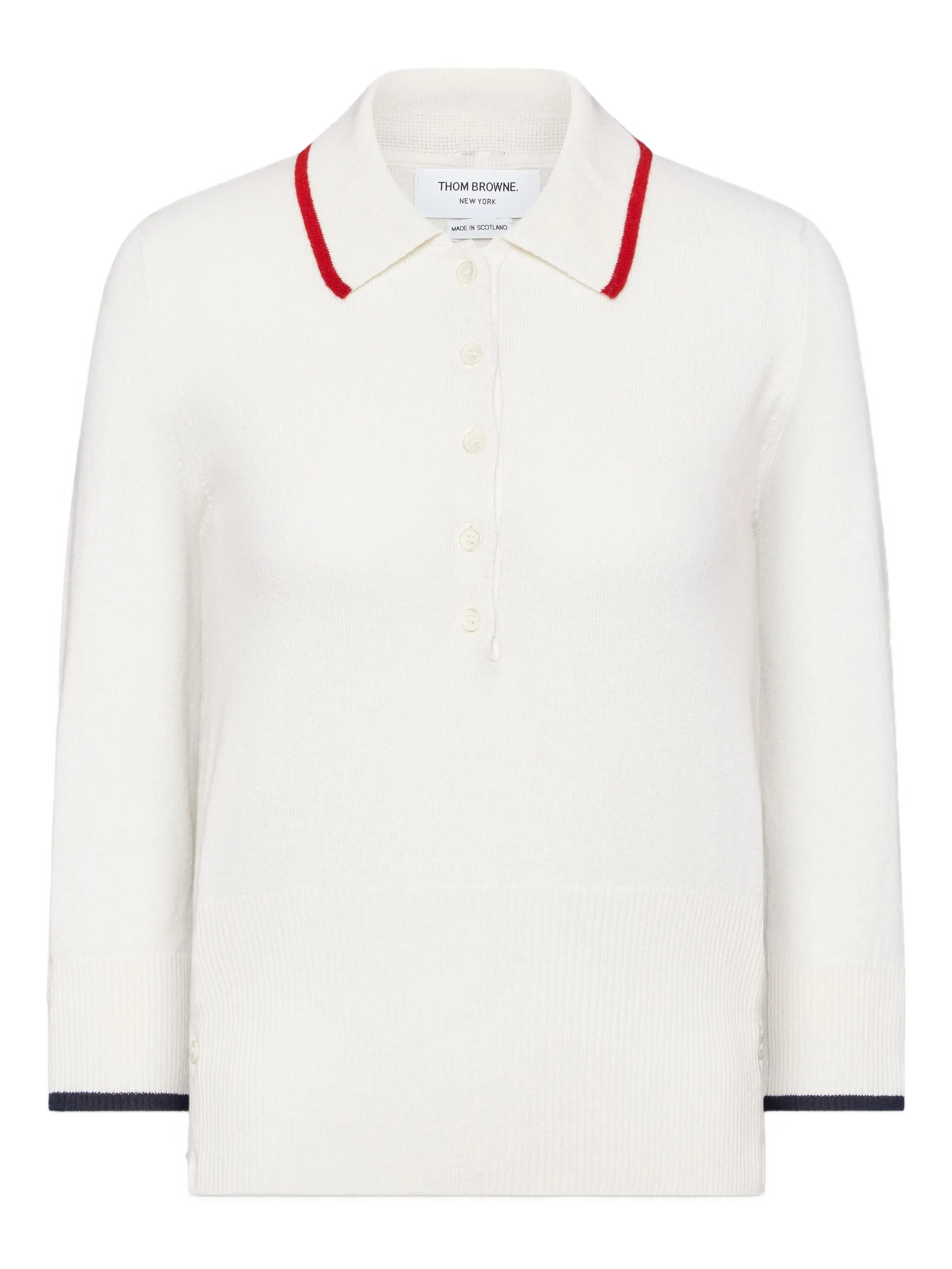 Кашемировая рубашка поло Browne 65 Thom Browne, белый
Кашемировая рубашка поло Browne 65 Thom Browne, белый