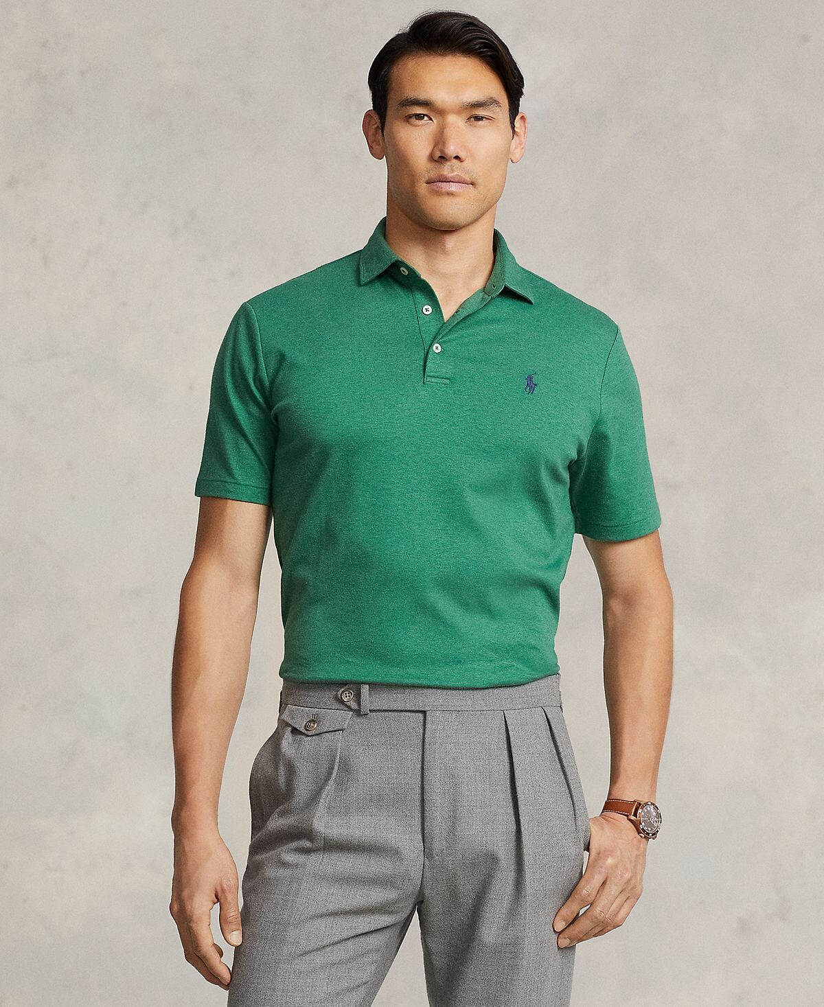 Мужская рубашка-поло классического кроя из мягкого хлопка Polo Ralph Lauren
Мужская рубашка-поло классического кроя из мягкого хлопка Polo Ralph Lauren