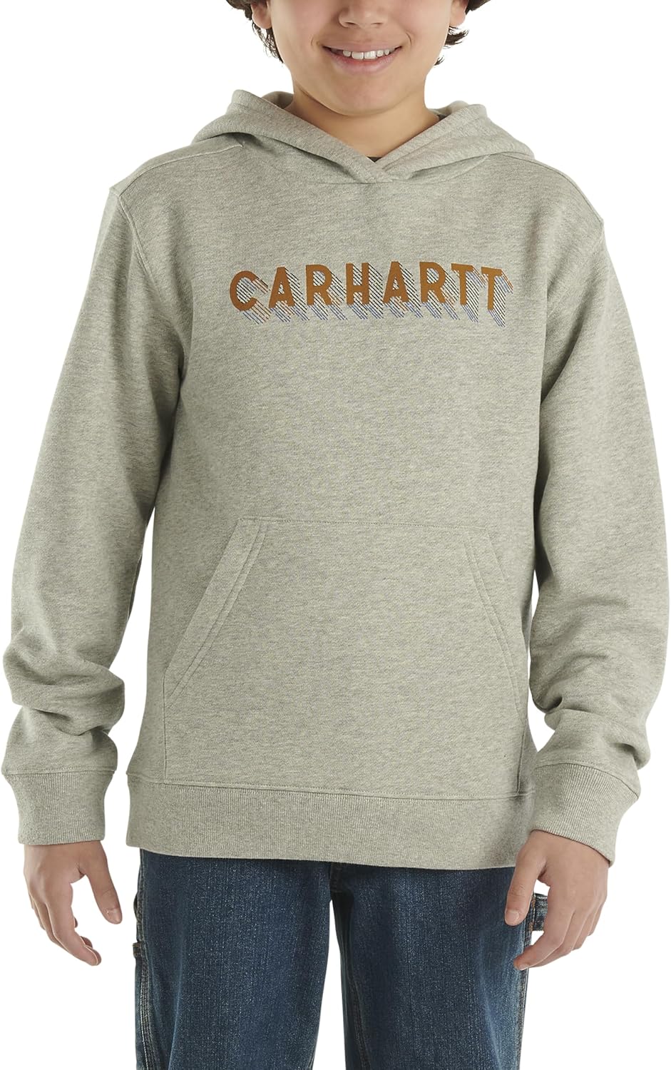 Carhartt мальчиков вязаный худи с длинным рукавом, Grey Heather Graphic
Carhartt мальчиков вязаный худи с длинным рукавом, Grey Heather Graphic
