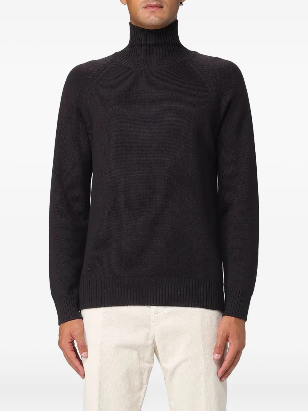 Свитер с воротником-стойкой Paolo Pecora, коричневый
Свитер с воротником-стойкой Paolo Pecora, коричневый