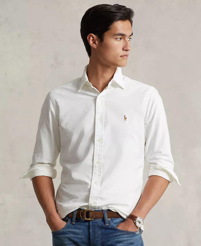 Мужская классическая оксфордская рубашка с длинным рукавом Polo Ralph Lauren, белый
Мужская классическая оксфордская рубашка с длинным рукавом Polo Ralph Lauren, белый