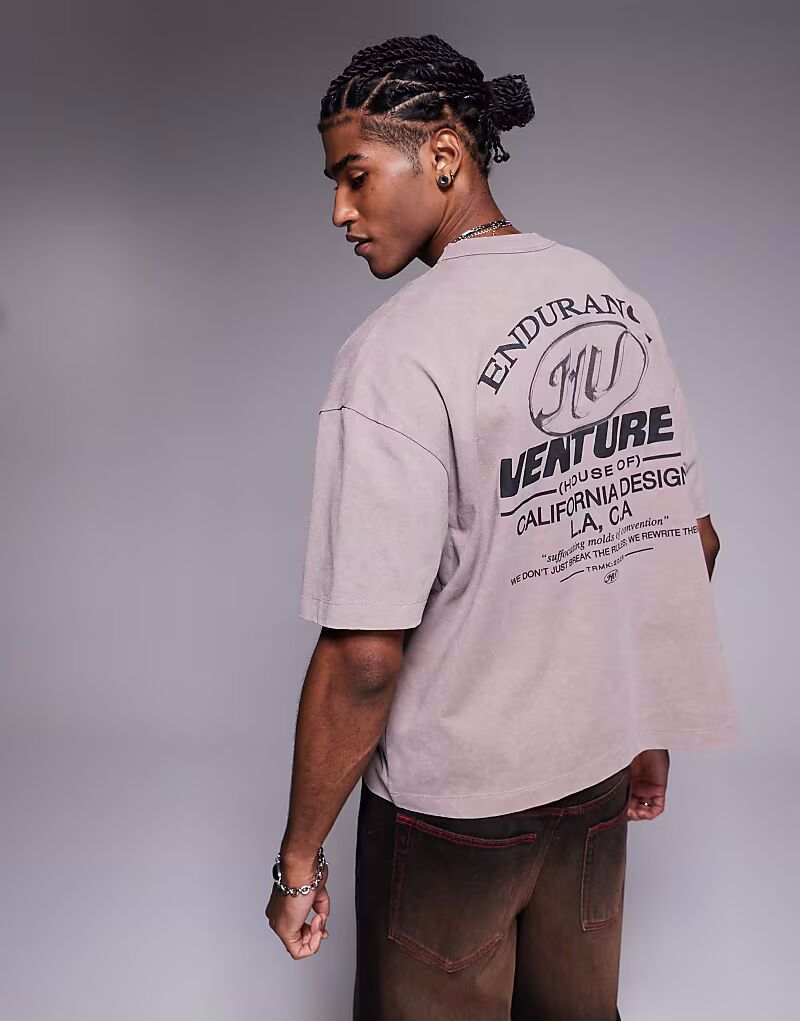 Футболка свободного кроя ASOS DESIGN с текстовым рисунком в коричневом цвете
Футболка свободного кроя ASOS DESIGN с текстовым рисунком в коричневом цвете