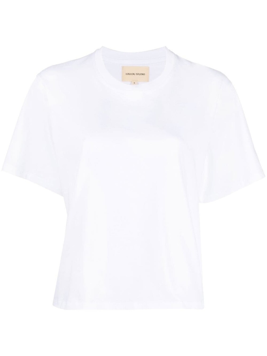 Loulou Studio футболка свободного кроя с короткими рукавами, белый
Loulou Studio футболка свободного кроя с короткими рукавами, белый