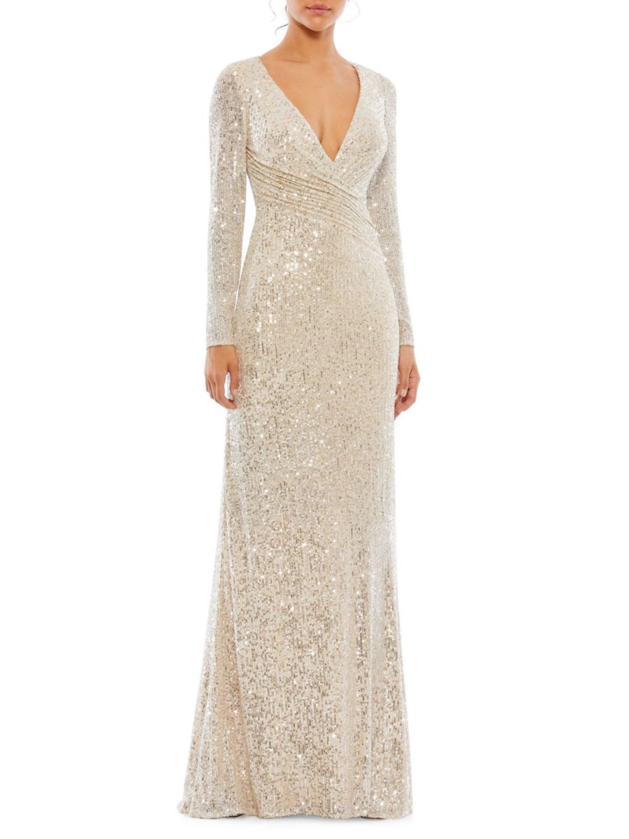 Металлическое платье на одно плечо Mac Duggal, цвет Beige Silver
Металлическое платье на одно плечо Mac Duggal, цвет Beige Silver