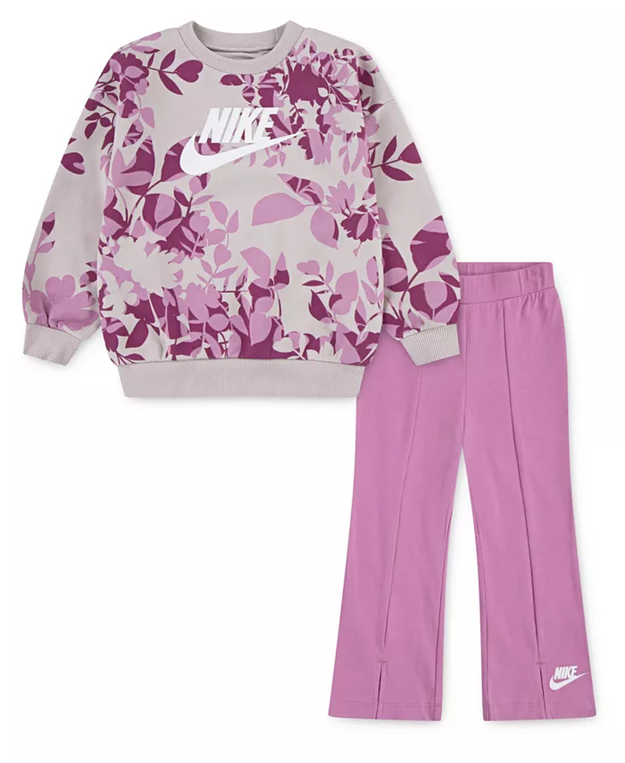 Детский комплект для девочек 2T-4T: худи с цветочным камуфляжем и леггинсы Nike, розовый
Детский комплект для девочек 2T-4T: худи с цветочным камуфляжем и леггинсы Nike, розовый
