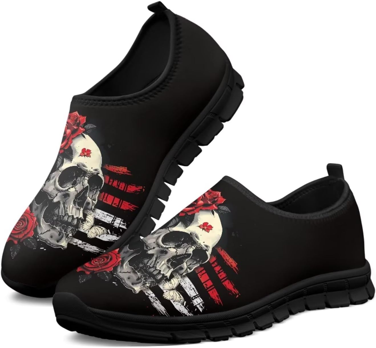 Лоферы без шнурков, унисекс Estailounic, Gothic Skull Rose
Лоферы без шнурков, унисекс Estailounic, Gothic Skull Rose