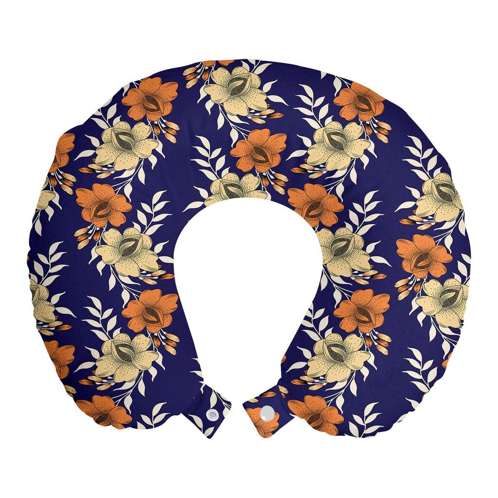 ABAKUHAUS Flowers Дорожная подушка для поддержки шеи, Vintage Classic Industries, пенопластовые дорожные принадлежности для самолета и автомобиля, 30x30 см, темно-оранжевый кремовый и индиго
ABAKUHAUS Flowers Дорожная подушка для поддержки шеи, Vintage Classic Industries, пенопластовые дорожные принадлежности для самолета и автомобиля, 30x30 см, темно-оранжевый кремовый и индиго