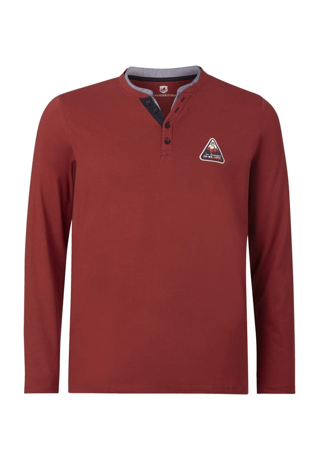 Рубашка с длинными рукавами nicias Jan Vanderstorm, красный 
Рубашка с длинными рукавами nicias Jan Vanderstorm, красный