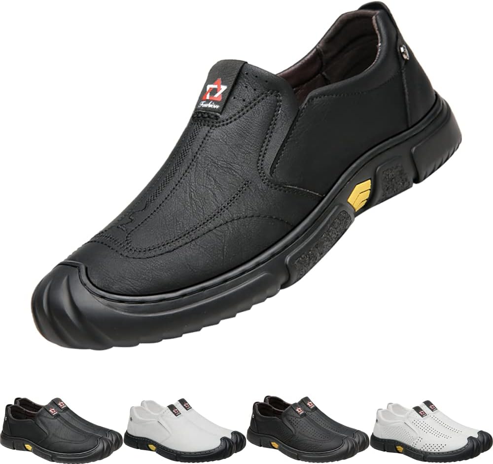 Мужские повседневные спортивные кроссовки, сандалии для походов и вождения из кожи, закрытый носок, легкие, удобные, дышащие, для ходьбы Generic, Blacka
Мужские повседневные спортивные кроссовки, сандалии для походов и вождения из кожи, закрытый носок, легкие, удобные, дышащие, для ходьбы Generic, Blacka