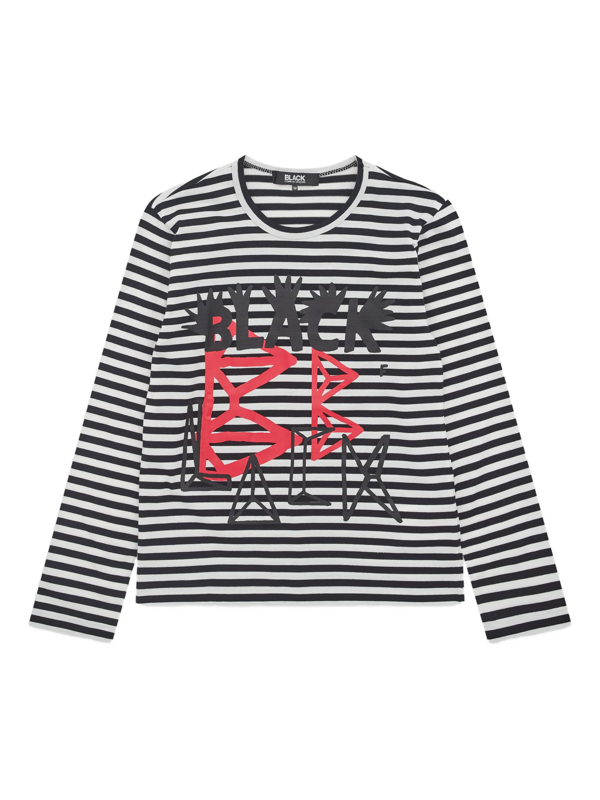 Полосатая футболка с длинными рукавами Black Comme Des Garçons, белый
Полосатая футболка с длинными рукавами Black Comme Des Garçons, белый
