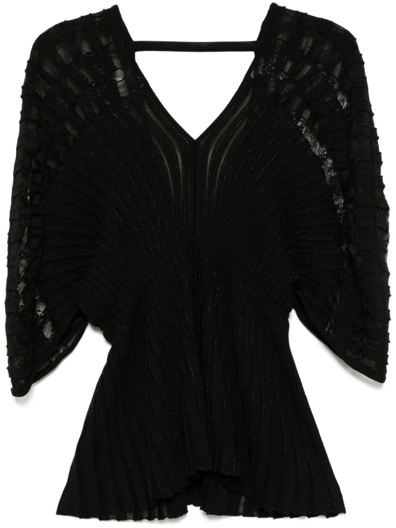 Elie Saab трикотажный топ, черный 
Elie Saab трикотажный топ, черный