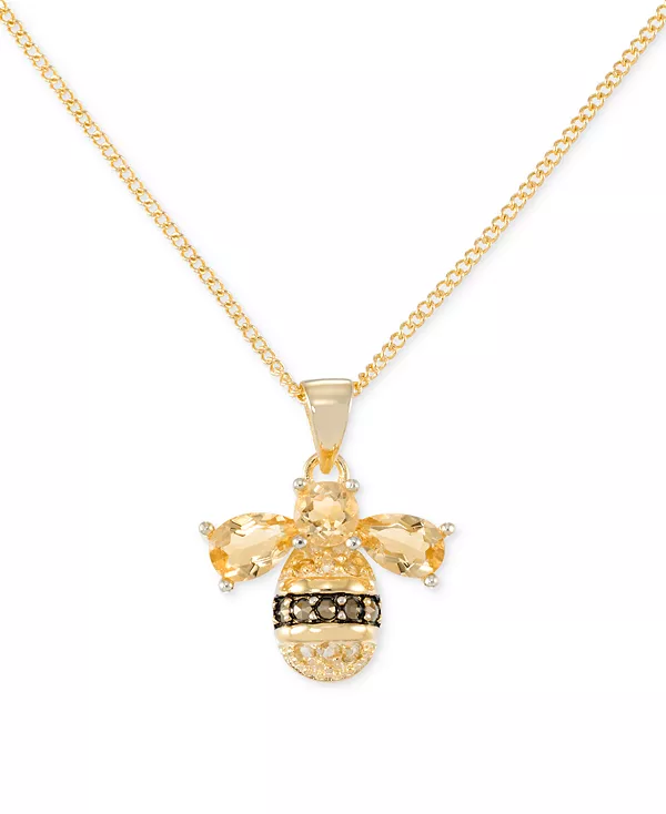 Ожерелье с подвеской в виде пчелы, 18 дюймов, с цитрином (2 карата) и марказитом, из стерлингового серебра с покрытием из 18-каратного золота Macy'S, citrine
Ожерелье с подвеской в виде пчелы, 18 дюймов, с цитрином (2 карата) и марказитом, из стерлингового серебра с покрытием из 18-каратного золота Macy'S, citrine