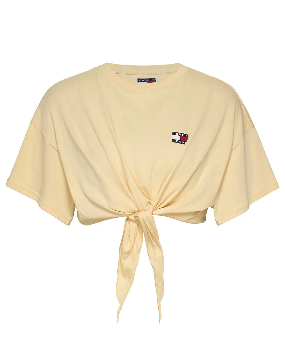 Женская футболка с коротким рукавом и укороченным кроем Tommy Jeans, желтый
Женская футболка с коротким рукавом и укороченным кроем Tommy Jeans, желтый