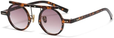 Ретро маленькие круглые солнцезащитные очки для женщин, модные, с двойной перемычкой, панк, градиентные, двухцветные, для мужчин, солнцезащитные очки UV400 MTZJH, Leopard Tea
Ретро маленькие круглые солнцезащитные очки для женщин, модные, с двойной перемычкой, панк, градиентные, двухцветные, для мужчин, солнцезащитные очки UV400 MTZJH, Leopard Tea