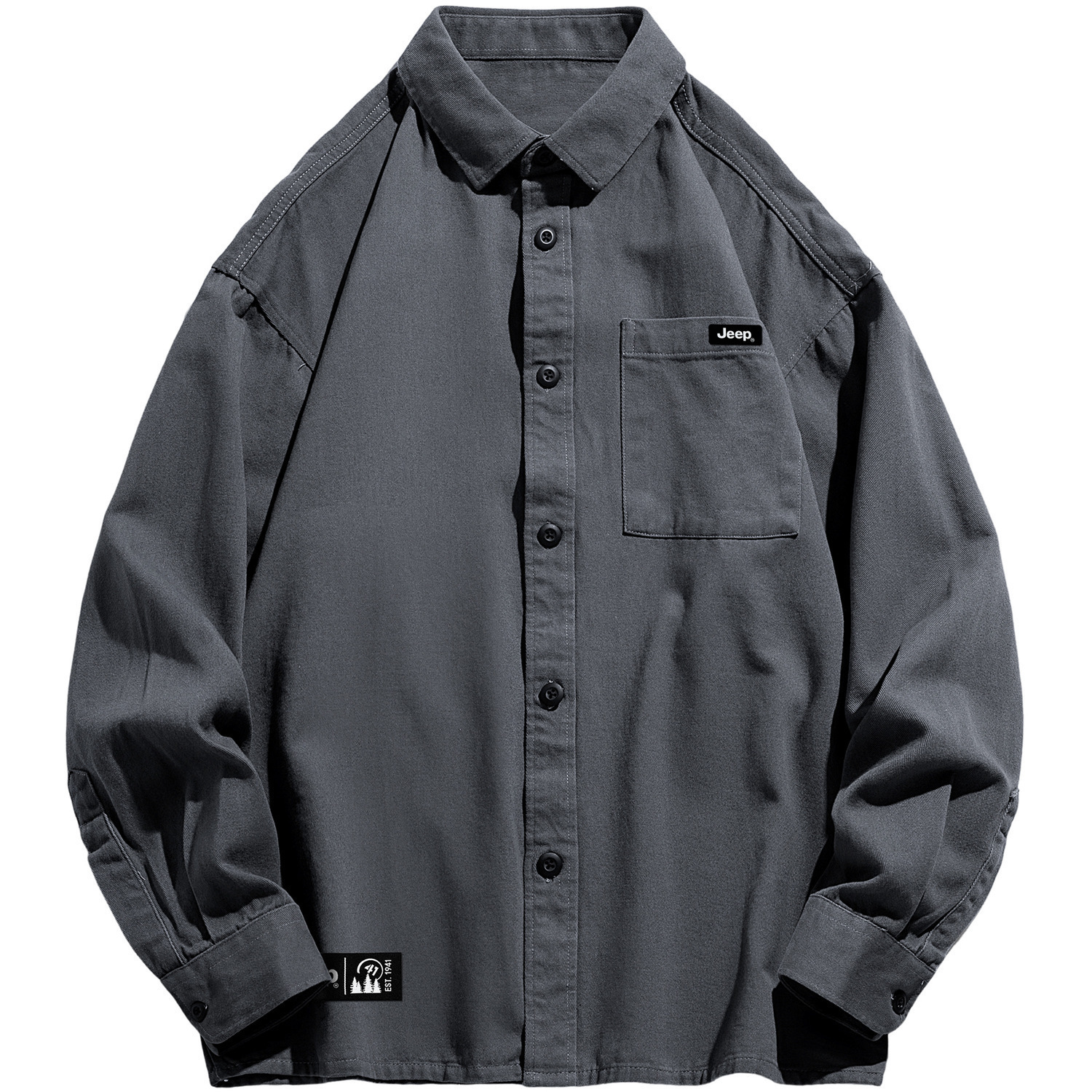 Рубашка унисекс Jeep, темно-серый
Рубашка унисекс Jeep, темно-серый