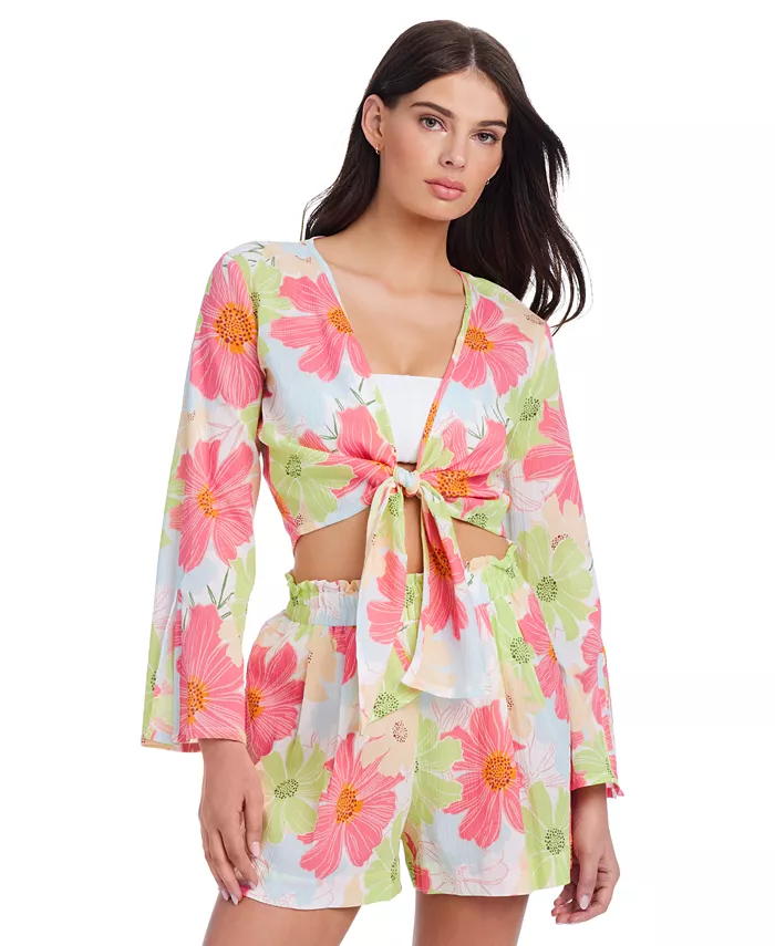 Женский топ с цветочным узором и шорты-накидки Sanctuary, белый
Женский топ с цветочным узором и шорты-накидки Sanctuary, белый