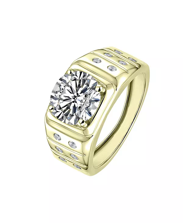 Мужское кольцо с большим прозрачным кубическим цирконием, регулируемое по размеру Rachel Glauber, gold
Мужское кольцо с большим прозрачным кубическим цирконием, регулируемое по размеру Rachel Glauber, gold