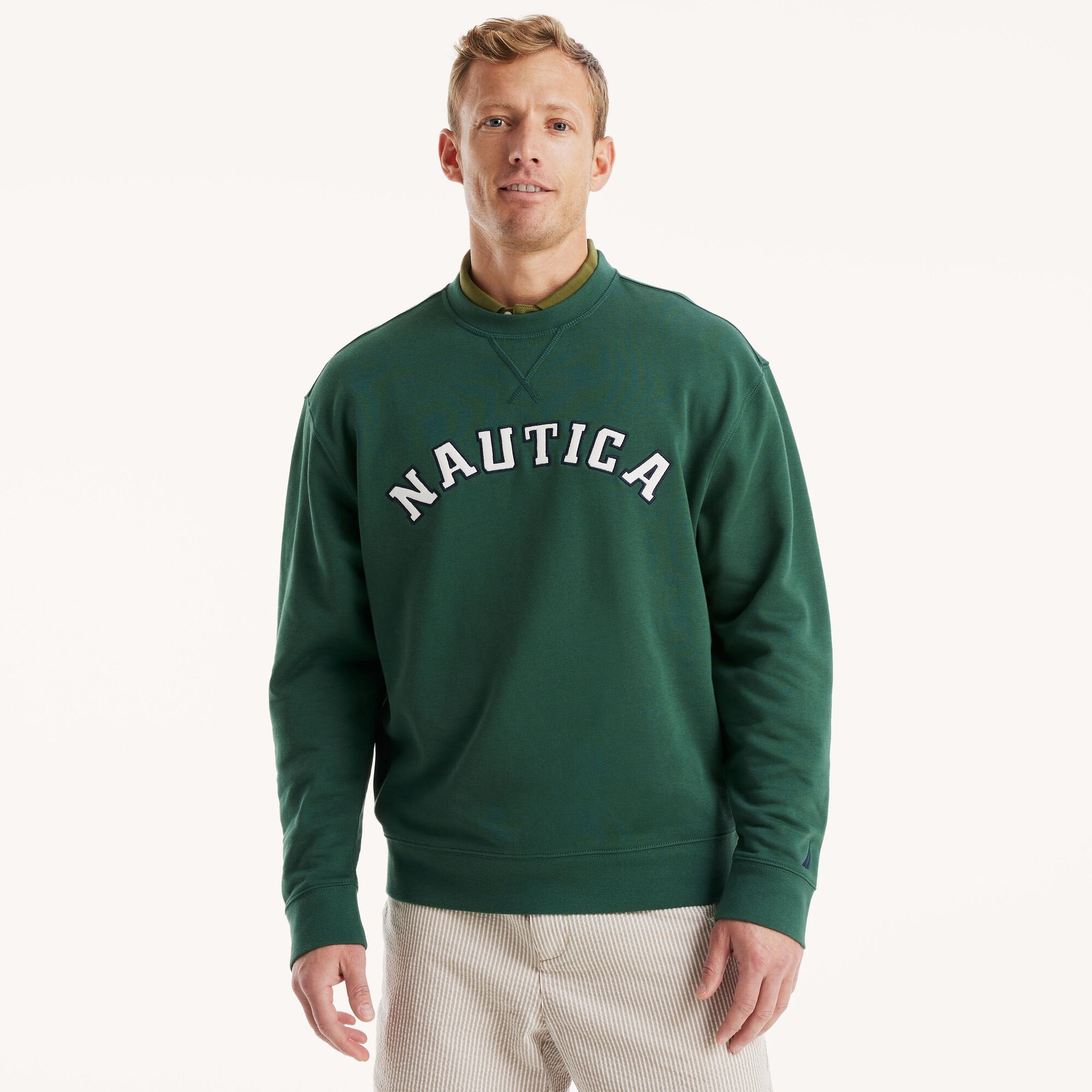 Мужская флисовая толстовка с круглым вырезом Nautica, цвет rainforest green
Мужская флисовая толстовка с круглым вырезом Nautica, цвет rainforest green