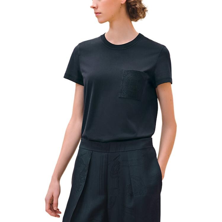 Футболка женская Hermes, черный / синий
Футболка женская Hermes, черный / синий