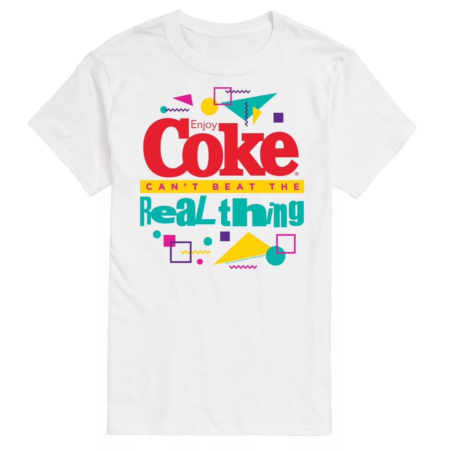 Мужская футболка с рисунком CocaCola Can’t Beat the Real Thing Licensed Character 
Мужская футболка с рисунком CocaCola Can’t Beat the Real Thing Licensed Character