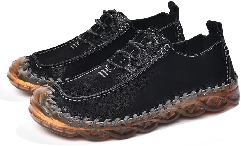 Мужские лоферы повседневные легкие кожаные туфли и прогулок, нескользящие оксфорды, ручная строчка, дышащие деловые мокасины Desese, черный
Мужские лоферы повседневные легкие кожаные туфли и прогулок, нескользящие оксфорды, ручная строчка, дышащие деловые мокасины Desese, черный