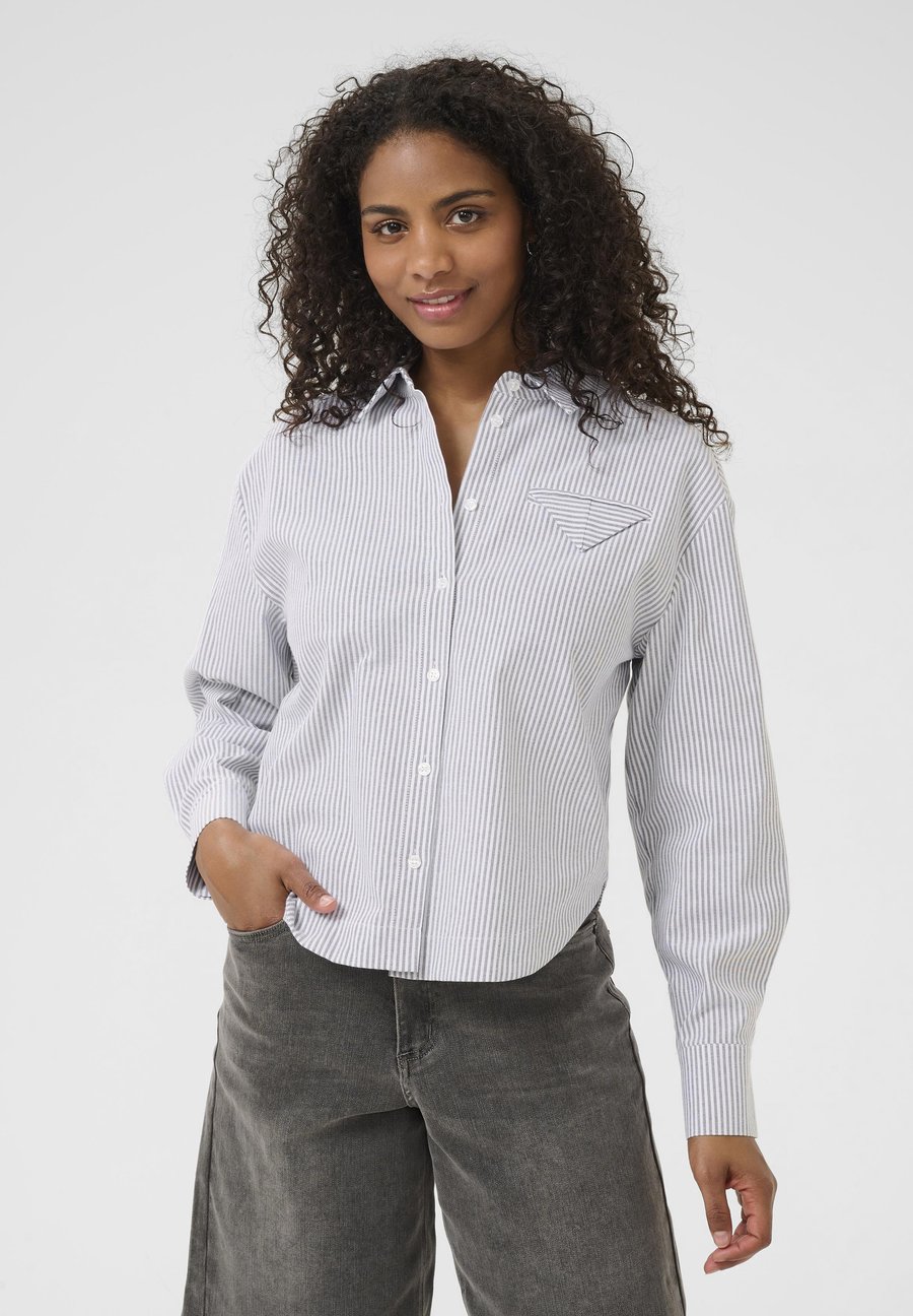 Блуза Kaffe KAOSITA, White Black Oxford Stripe/Grey
Блуза Kaffe KAOSITA, White Black Oxford Stripe/Grey