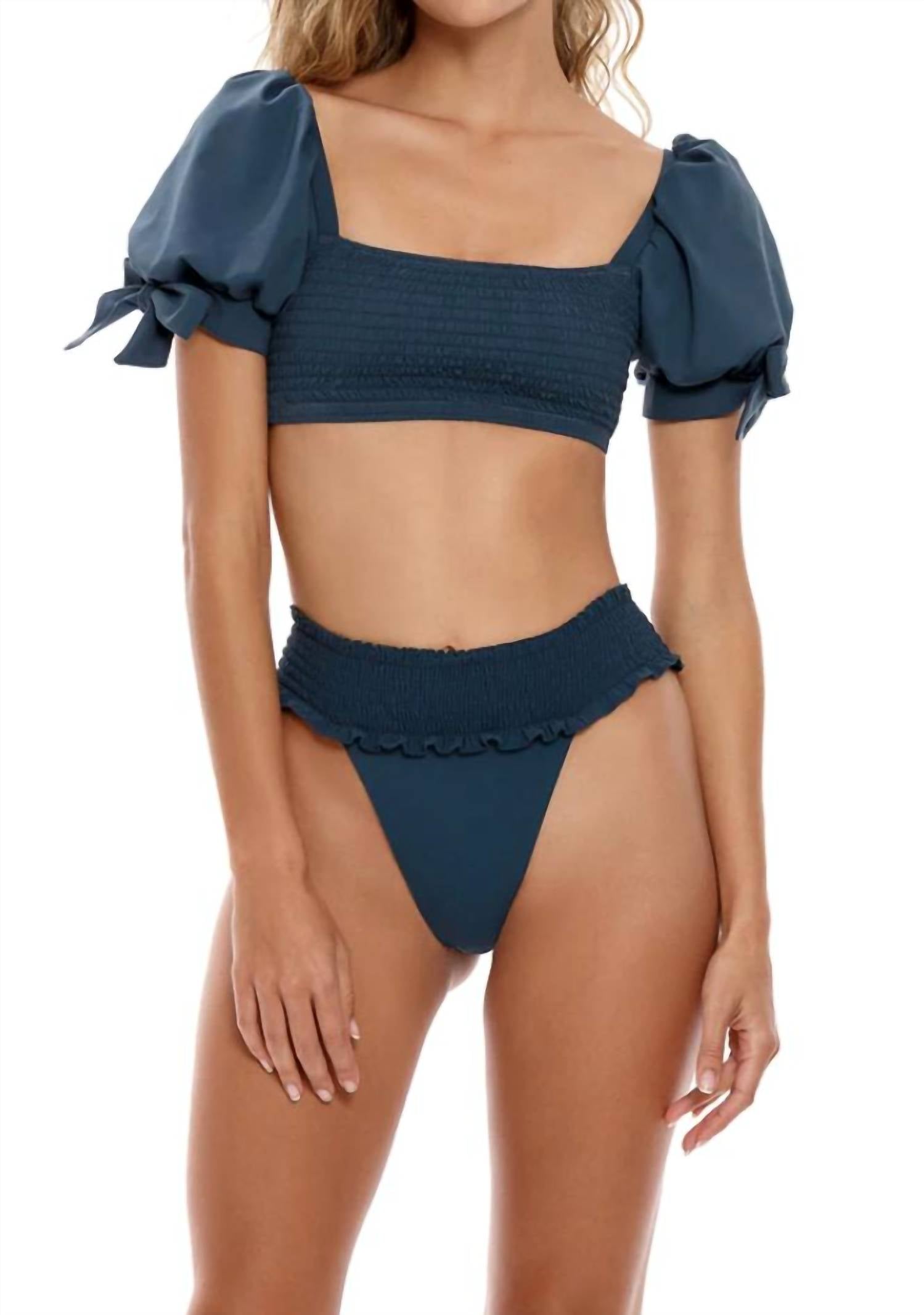 Бикини Tessa Paletts Bottom In Teal Agua Bendita, Teal
Бикини Tessa Paletts Bottom In Teal Agua Bendita, Teal