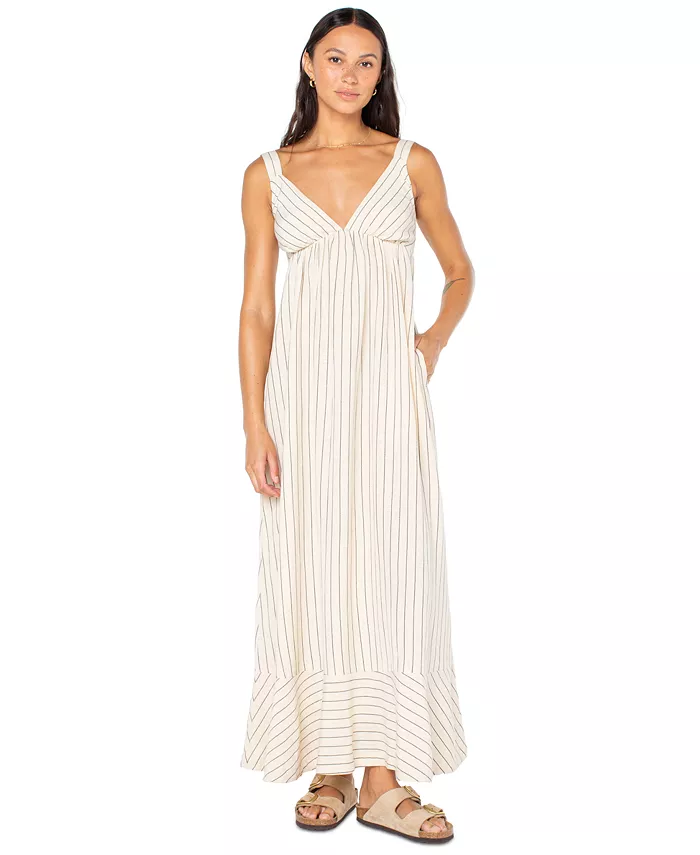 Платье макси Wilder Coast в полоску с V-образным вырезом и завязками на спине от Juniors Roxy, коричневый/бежевый
Платье макси Wilder Coast в полоску с V-образным вырезом и завязками на спине от Juniors Roxy, коричневый/бежевый