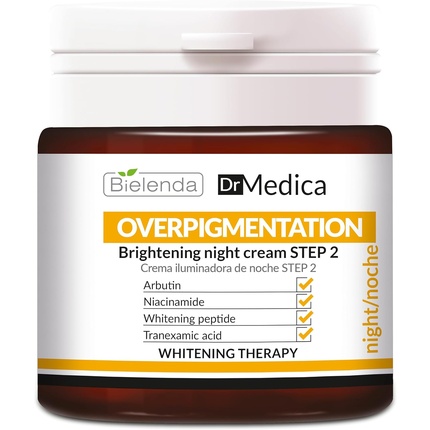 Ночной осветляющий крем от пигментации Dr Medica Шаг 2 Bielenda
Ночной осветляющий крем от пигментации Dr Medica Шаг 2 Bielenda