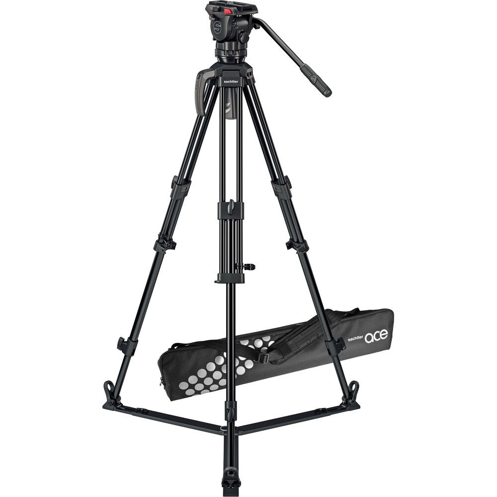 Алюминиевый штатив Sachtler 75/2 Mark II с жидкостной головкой Ace M и наземной распоркой
Алюминиевый штатив Sachtler 75/2 Mark II с жидкостной головкой Ace M и наземной распоркой