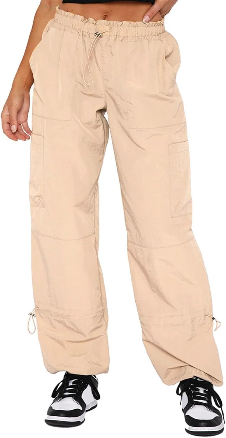 Miyaomn Y2K парашютные карго-спортивки для женщин, мешковатые, с эластичным поясом и карманами
Miyaomn Y2K парашютные карго-спортивки для женщин, мешковатые, с эластичным поясом и карманами