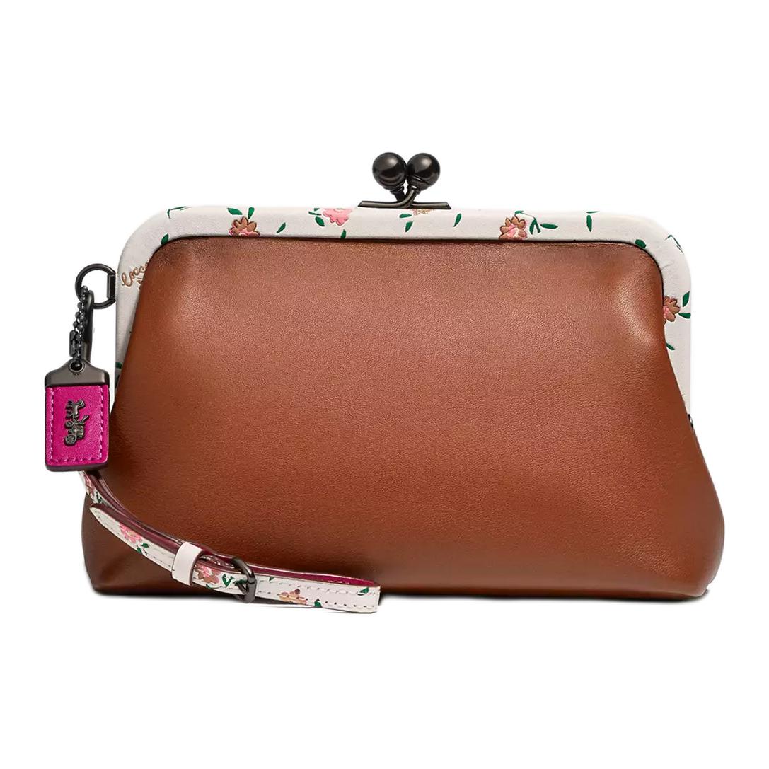 COACH Кожаный клатч-кошелек с застежкой-поцелуем
COACH Кожаный клатч-кошелек с застежкой-поцелуем