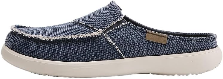 Легкие мужские тапочки-слипоны из холщовой ткани, удобные, с закрытым носком и противоскользящей подошвой, с дышащей открытой пяткой для улицы Hhhchpm, синий
Легкие мужские тапочки-слипоны из холщовой ткани, удобные, с закрытым носком и противоскользящей подошвой, с дышащей открытой пяткой для улицы Hhhchpm, синий