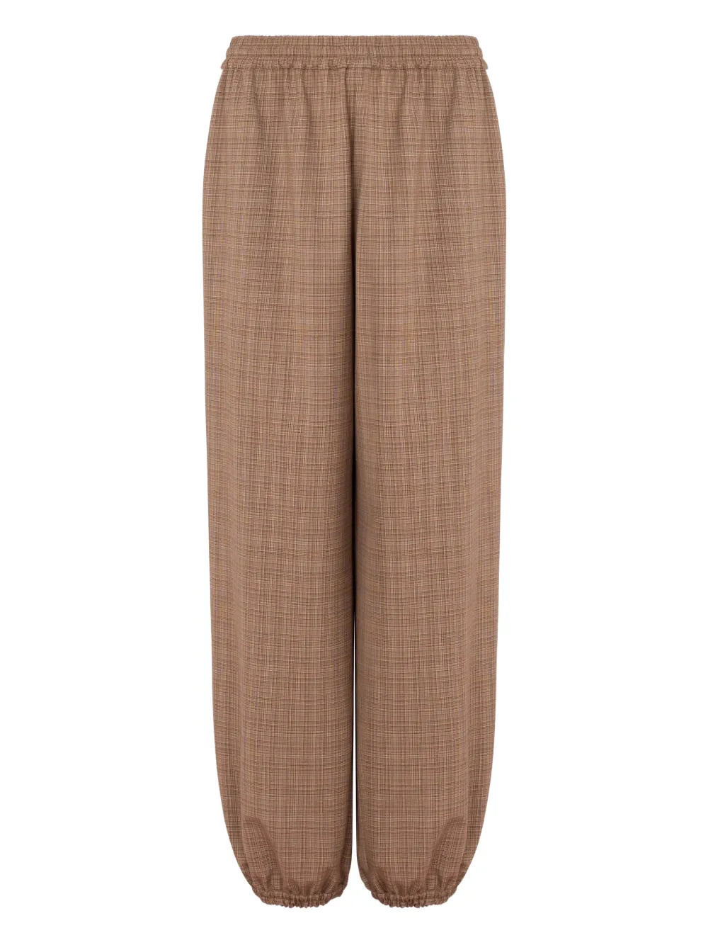 Клетчатые брюки с эластичным поясом Moschino, коричневый
Клетчатые брюки с эластичным поясом Moschino, коричневый