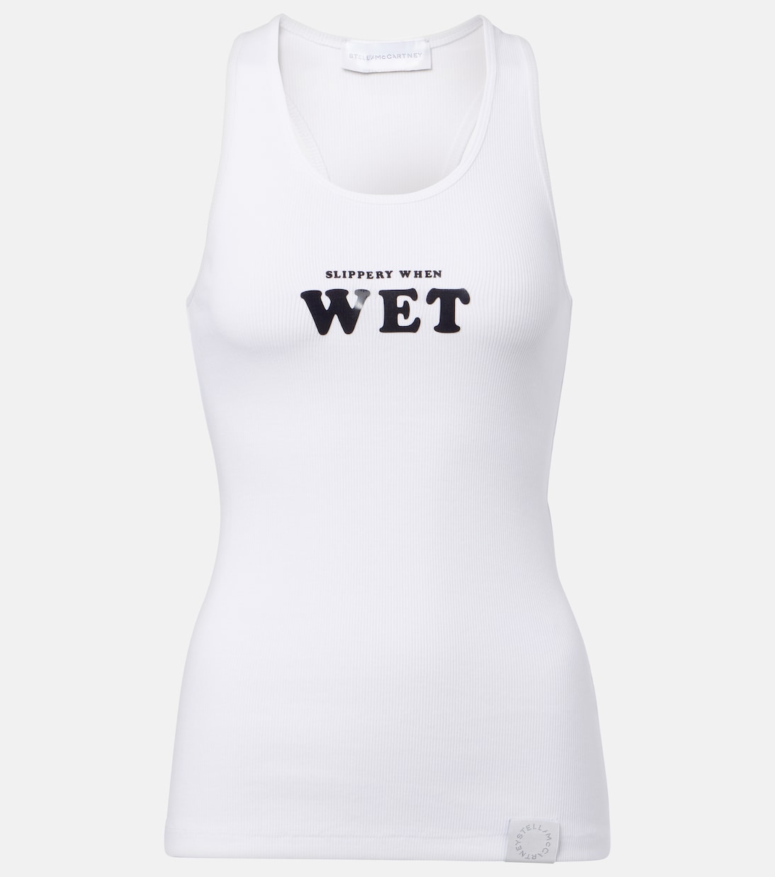 Расписной топ из хлопковой смеси Stella McCartney, Pure White 
Расписной топ из хлопковой смеси Stella McCartney, Pure White