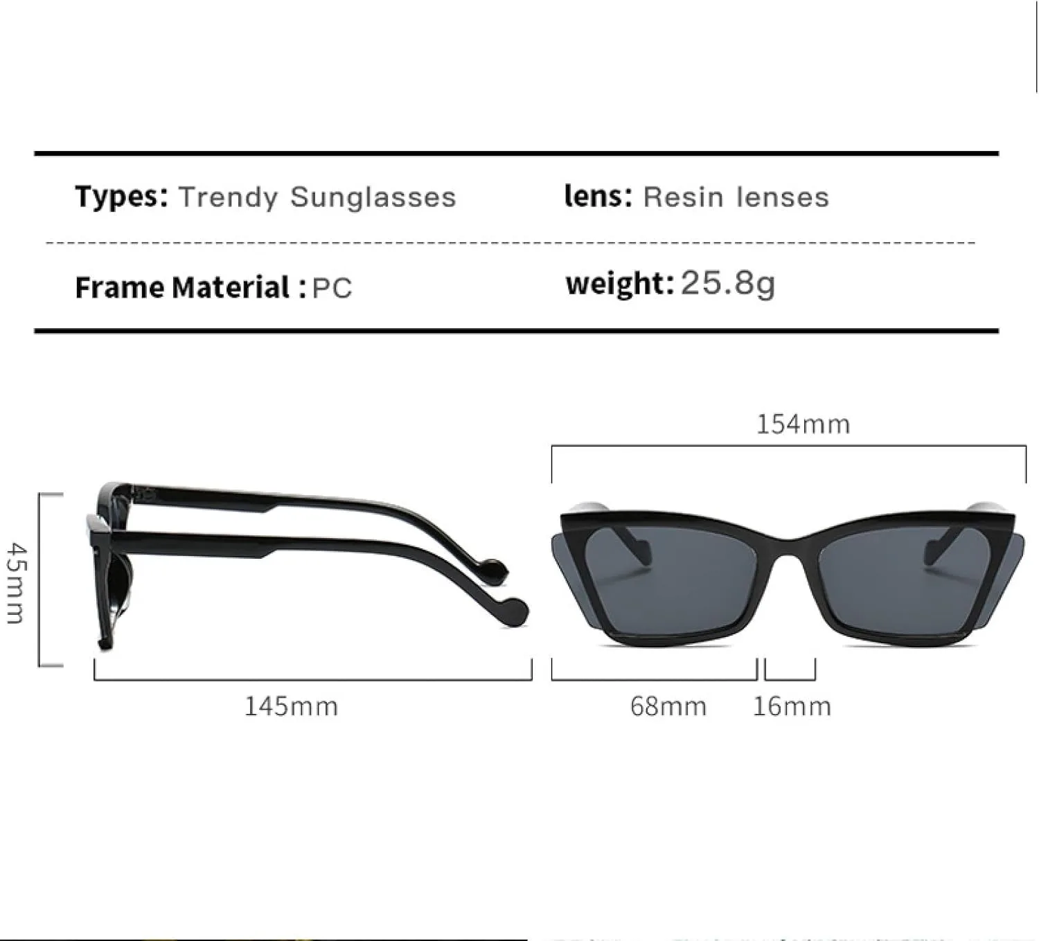 Модные ретро-солнцезащитные очки «кошачий глаз» для женщин, роскошные, стильные, в полуободковой оправе, уличные солнцезащитные очки TKKTLLT, Black Silver
Модные ретро-солнцезащитные очки «кошачий глаз» для женщин, роскошные, стильные, в полуободковой оправе, уличные солнцезащитные очки TKKTLLT, Black Silver