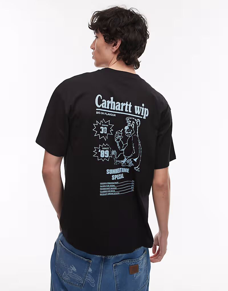 Футболка с графическим принтом из каталога Carhartt WIP черного цвета
Футболка с графическим принтом из каталога Carhartt WIP черного цвета
