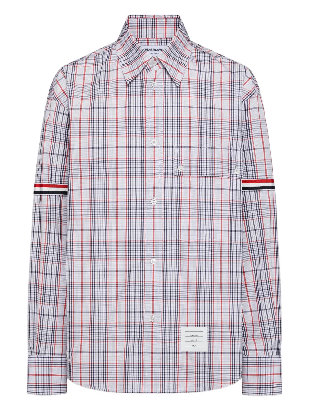 Рубашка в клетку Thom Browne, белый
Рубашка в клетку Thom Browne, белый