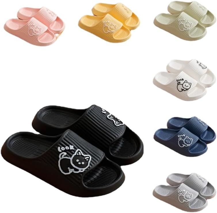 Милые тапочки ALBIVA в виде зайчиков для женщин, летние, мягкая платформа, нескользящие сандалии для дома и улицы, кавайные подарки для женщин и мужчин, черный
Милые тапочки ALBIVA в виде зайчиков для женщин, летние, мягкая платформа, нескользящие сандалии для дома и улицы, кавайные подарки для женщин и мужчин, черный