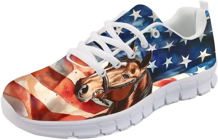 Женские спортивные кроссовки Forchrinse с принтом американского флага и смелого орла, кроссовки для мужчин и женщин, обувь USA, президентская независимость, Ethnic Horse American Flag
Женские спортивные кроссовки Forchrinse с принтом американского флага и смелого орла, кроссовки для мужчин и женщин, обувь USA, президентская независимость, Ethnic Horse American Flag