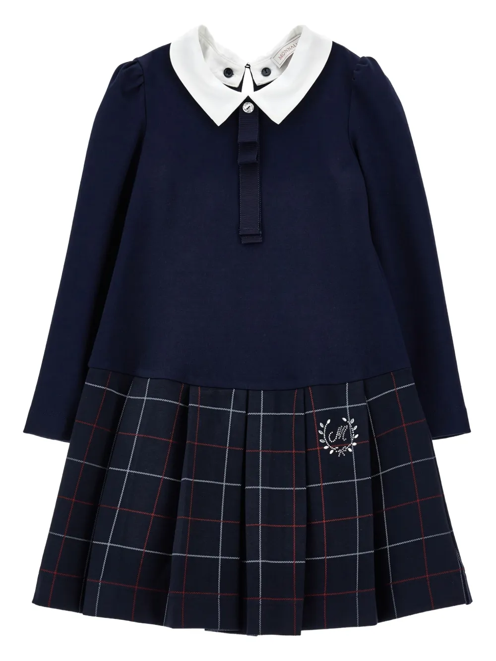 Платье в клетку тартан со складками Monnalisa, синий
Платье в клетку тартан со складками Monnalisa, синий