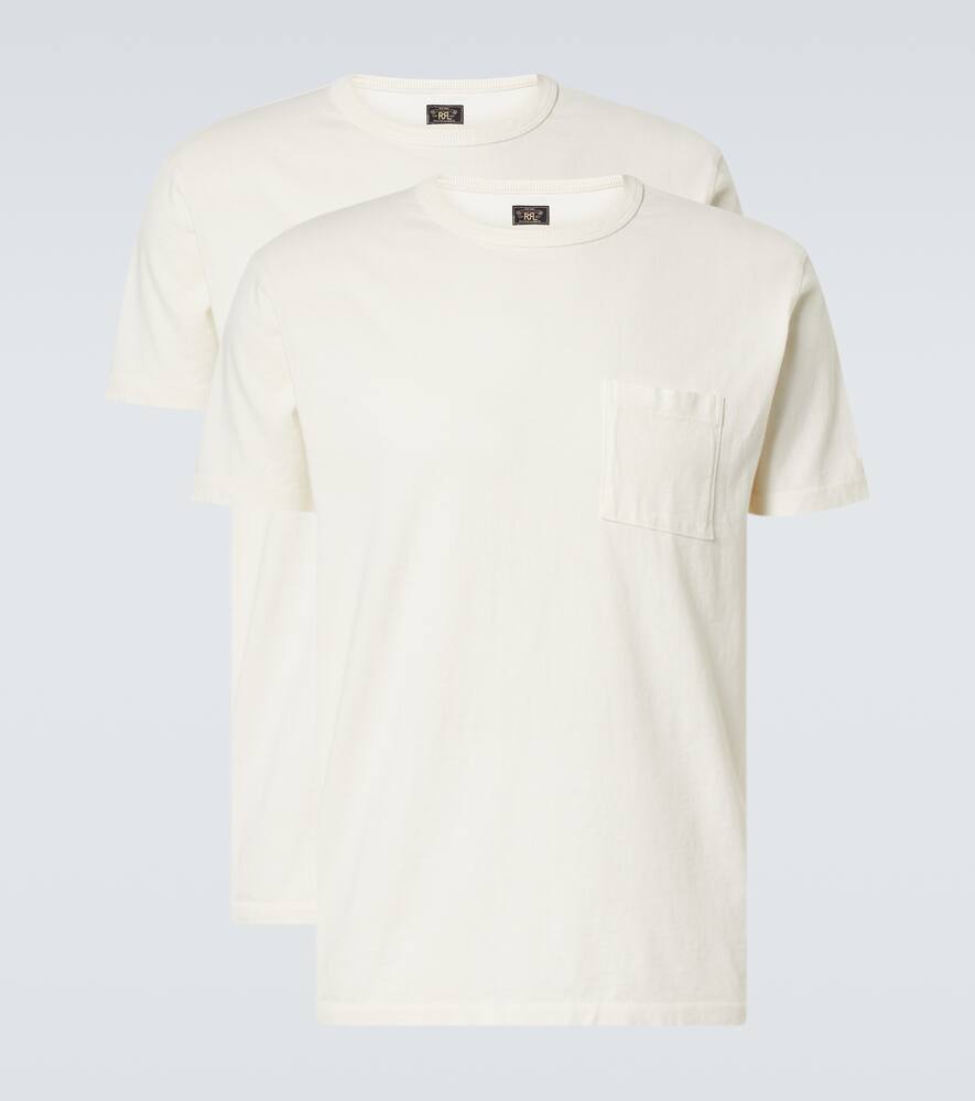 Комплект из 2 футболок из хлопкового джерси RRL, Warm White
Комплект из 2 футболок из хлопкового джерси RRL, Warm White